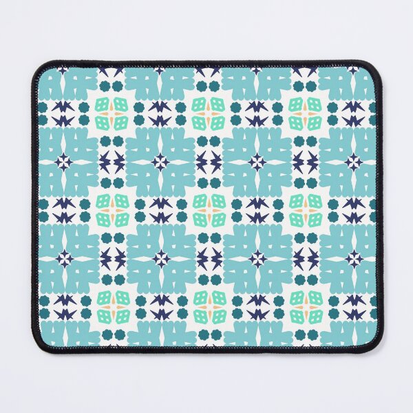 Item preview, Vibrant Blue Clover Leaf Kaleidoscope designed and sold by Nicha Studio.