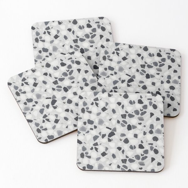 Item preview, Black and White Terrazzo Seamless Pattern | Modern Marble Chip Design designed and sold by 555Design.