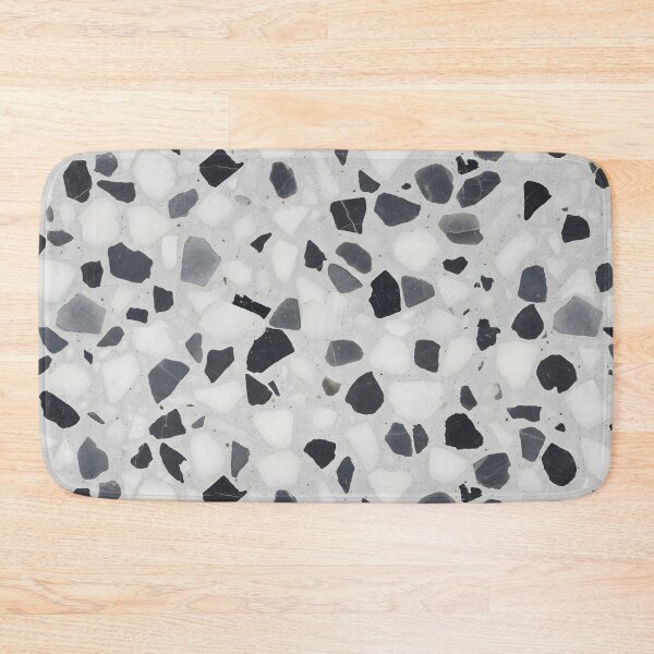 Item preview, Black and White Terrazzo Seamless Pattern | Modern Marble Chip Design designed and sold by 555Design.