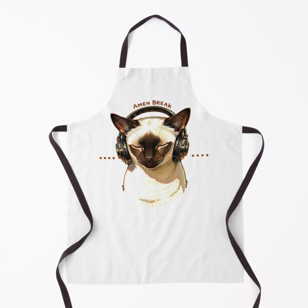 Item preview, Siamese Cat Wearing Headphones. Amen Break. designed and sold by Birdie and Flynn.