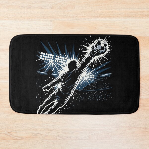 Item preview, Legendary Save — Goalkeeper Diving Vector Football Stadium Night Sports Art  designed and sold by InkSpireSport.