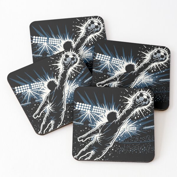 Item preview, Legendary Save — Goalkeeper Diving Vector Football Stadium Night Sports Art  designed and sold by tee.crush.