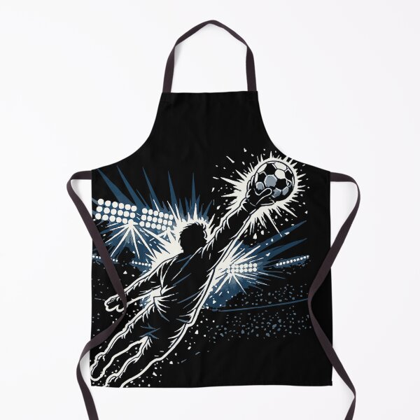 Item preview, Legendary Save — Goalkeeper Diving Vector Football Stadium Night Sports Art designed and sold by InkSpireSport.