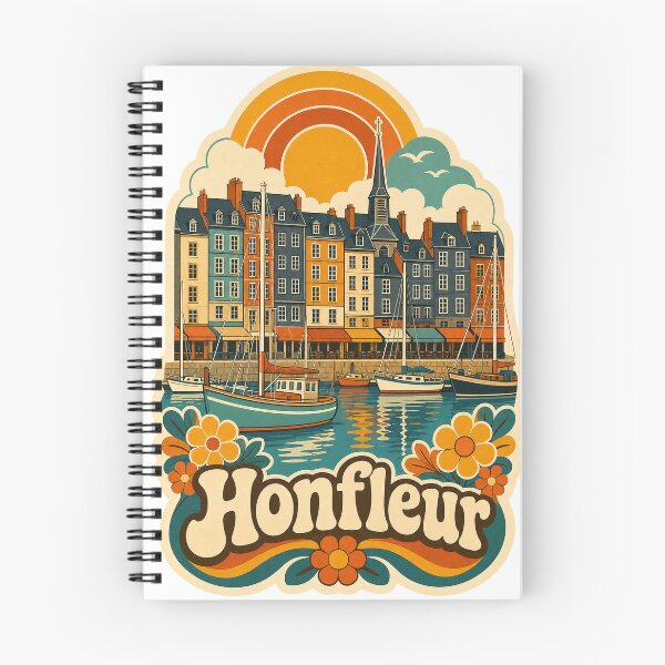 Item preview, Honfleur France Travel Souvenir - Retro Illustration designed and sold by VisualArtsOasis.