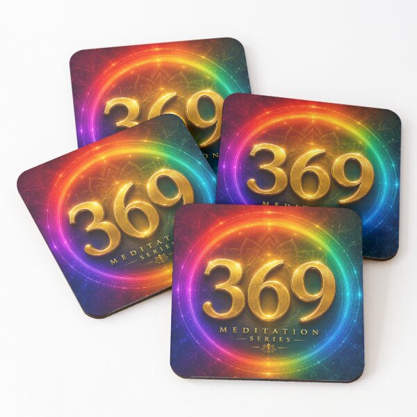 Item preview, 369 Meditation Series Gold | Tesla 3-6-9 Method Chakra | Law of Attraction Spiritual Energy Art designed and sold by RAMHEARTS.