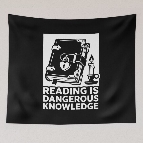 Item preview, Reading is Dangerous Knowledge Vintage Magic Book designed and sold by SplashTastic.