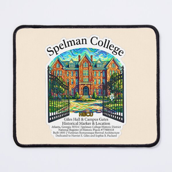 Item preview, Historic Giles Hall and Campus Gates Post-Impressionist Art designed and sold by EvergreenPark - Tee Studio.
