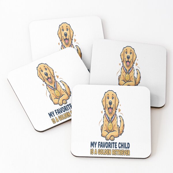 Item preview, My Favorite Child Is A Golden Retriever Funny Golden Retriever Lover Design designed and sold by ClaussShop.
