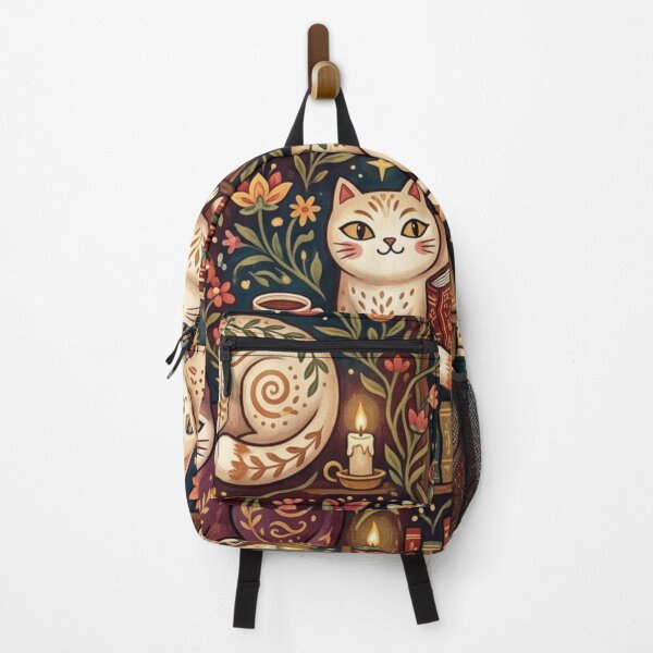 Item preview, Cozy Autumn Reading Cats Pattern designed and sold by Iampoji.