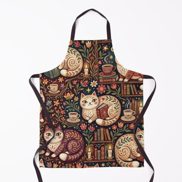 Item preview, Cozy Autumn Reading Cats Pattern designed and sold by Iampoji.