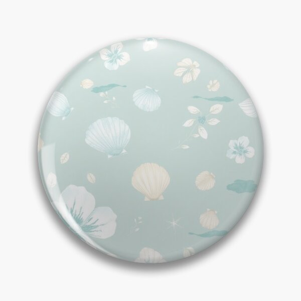 Item preview, Seafoam Blossom Seamless Coastal Floral Pattern designed and sold by Gnanavka.