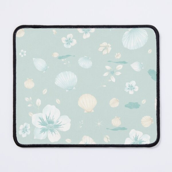 Item preview, Seafoam Blossom Seamless Coastal Floral Pattern designed and sold by Gnanavka.