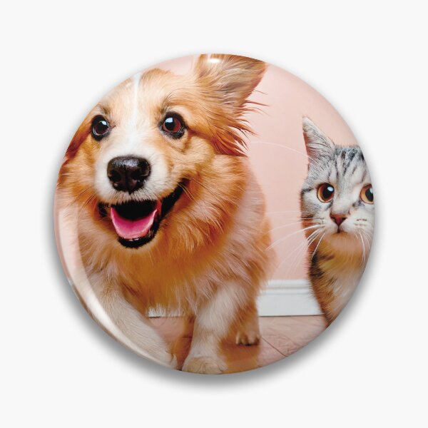 Item preview, Confident Dog and Cat Walking Side Side designed and sold by OsakaYumeWorks.