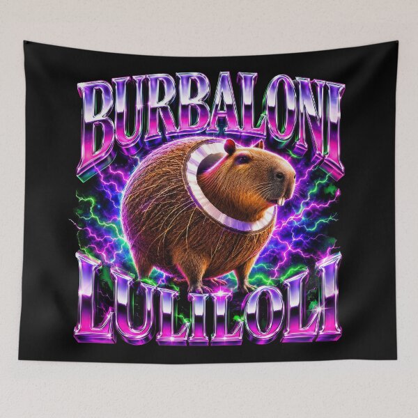Item preview, Burbaloni Lulloli Capybara Brainrot Y2K Italian Meme Funny designed and sold by Kitkin.