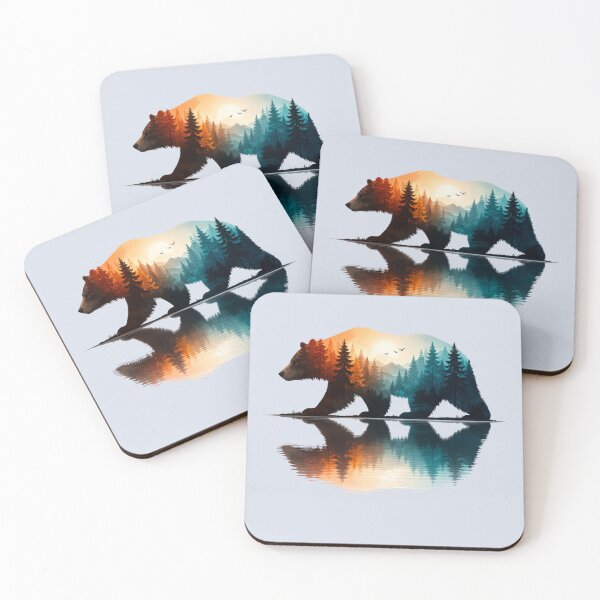 Item preview, vintage lake bear art designed and sold by stikrusak.