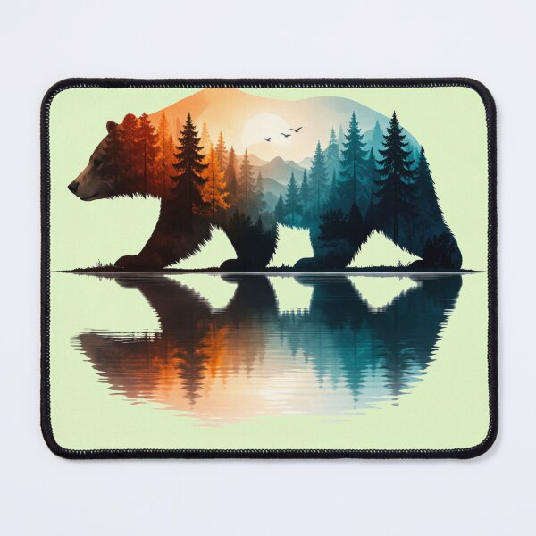 Item preview, vintage lake bear art designed and sold by stikrusak.