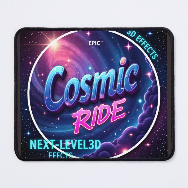 Item preview, Cosmic Ride 3D Lenticular Sticker | Premium Sci-Fi Holographic Decal Design designed and sold by Creative-RE.