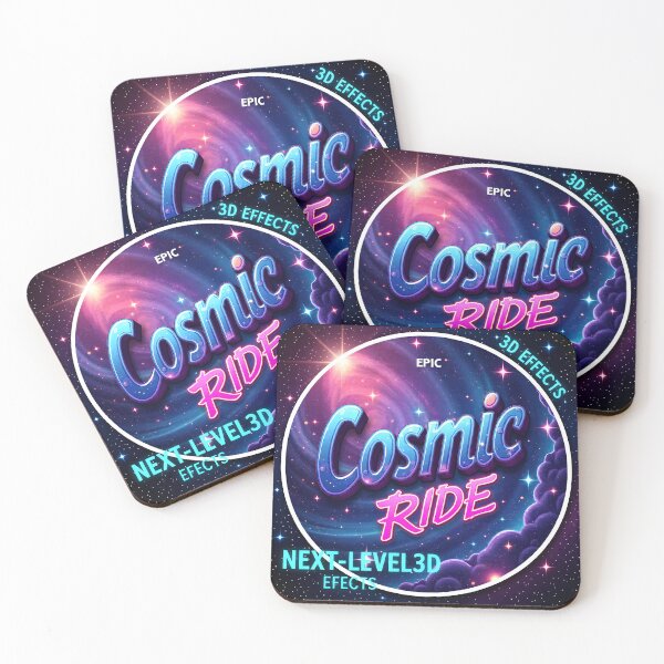 Item preview, Cosmic Ride 3D Lenticular Sticker | Premium Sci-Fi Holographic Decal Design designed and sold by Creative-RE.