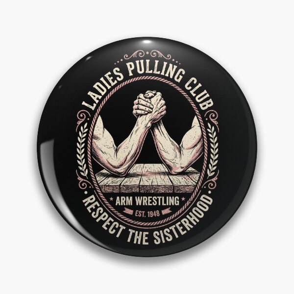 Item preview, Ladies Pulling Club Vintage Arm Wrestling Emblem designed and sold by SplashTastic.