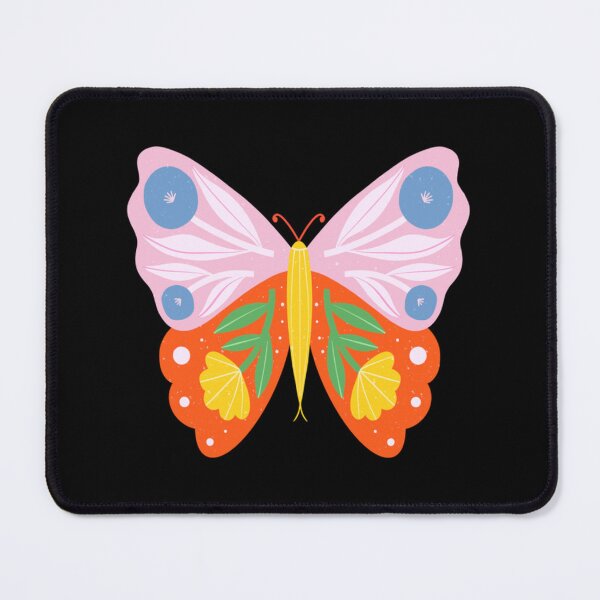 Item preview, Floral Butterfly Colorful Folk Art Illustration designed and sold by melisadoneart.