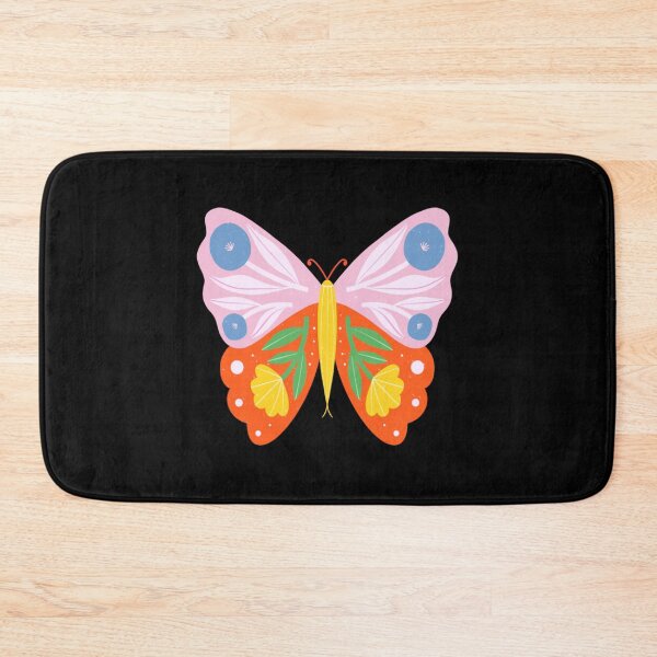 Item preview, Floral Butterfly Colorful Folk Art Illustration designed and sold by melisadoneart.