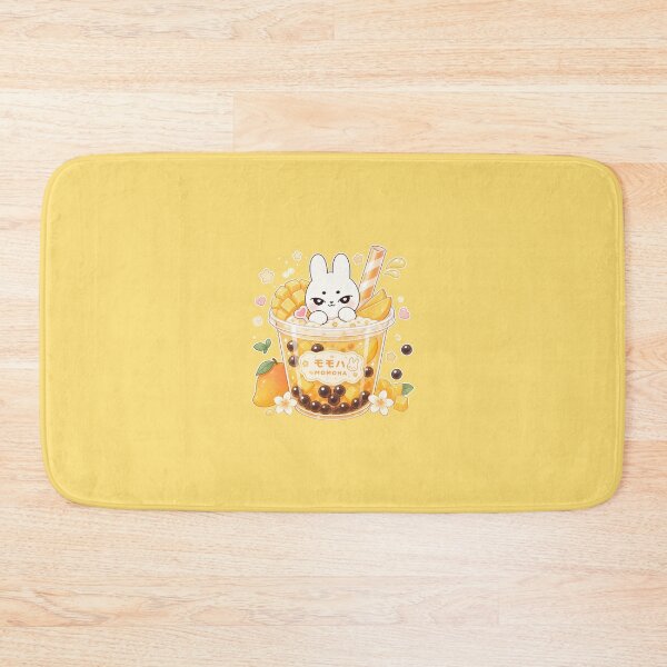 Item preview, Kawaii Mango Bubble Tea Bunny designed and sold by kokoriiland.