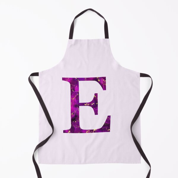 Item preview, Monogram letter E in pink color with gold accents, alcohol ink digital art designed and sold by SweetLilith.