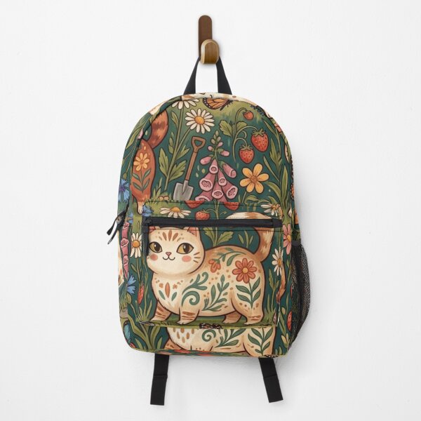 Item preview, Cute Cats in a Magical Garden Pattern designed and sold by Iampoji.