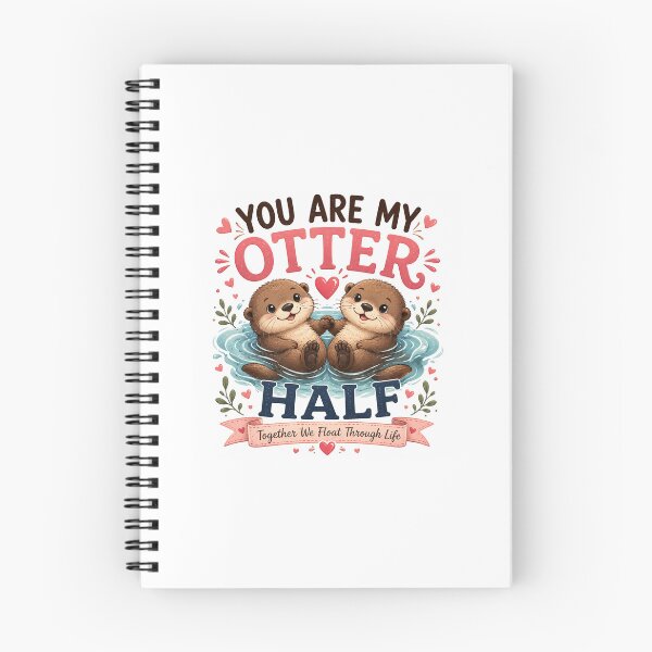 Item preview, You Are My Otter Half | Cute Otter Couple Love Design designed and sold by ArjunDev1994.