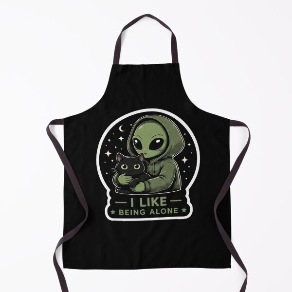 Item preview, I Like Being Alone Alien Cat Design designed and sold by TheZyro.