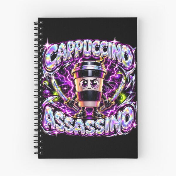 Item preview, Cappuccino Assasino Y2K Gen Z Italian Brainrot Coffee Meme designed and sold by Kitkin.