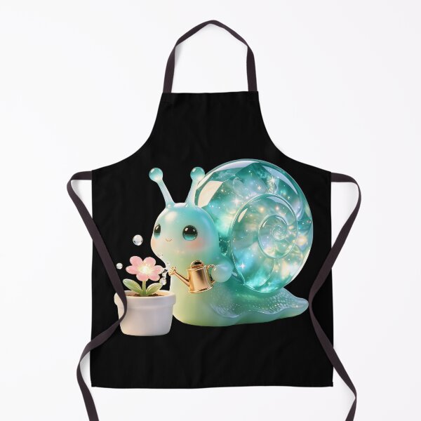 Item preview, Emerald Snail - The Tiny Gardener: Watering a Magic Flower designed and sold by ABYSSLAB.