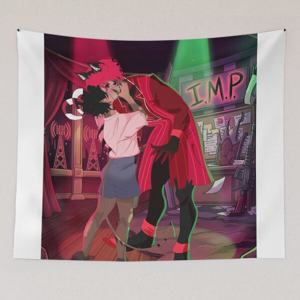 Item preview, Alastor and Blitzo kiss designed and sold by ソフィア.