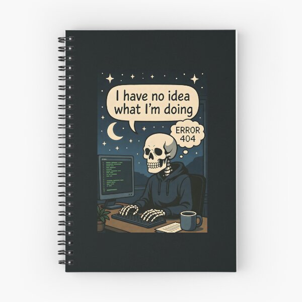 Item preview, Skeleton Coder Error 404 I Have No Idea designed and sold by SplashTastic.