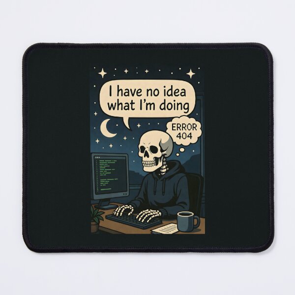 Item preview, Skeleton Coder Error 404 I Have No Idea designed and sold by SplashTastic.