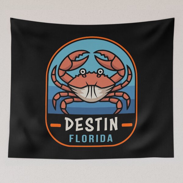 Item preview, Destin Florida Crab Beach Vacation Souvenir designed and sold by AntiqueImages.