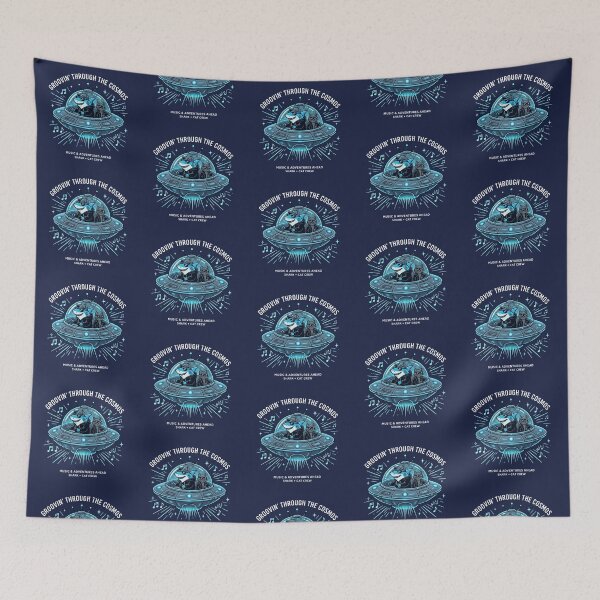 Item preview, Shark and Cat Crew Retro Space Adventure designed and sold by Dogandesighn.