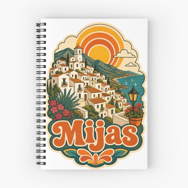Item preview, Mijas Spain Travel Souvenir - Retro Illustration designed and sold by VisualArtsOasis.