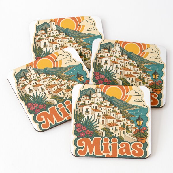 Item preview, Mijas Spain Travel Souvenir - Retro Illustration designed and sold by VisualArtsOasis.