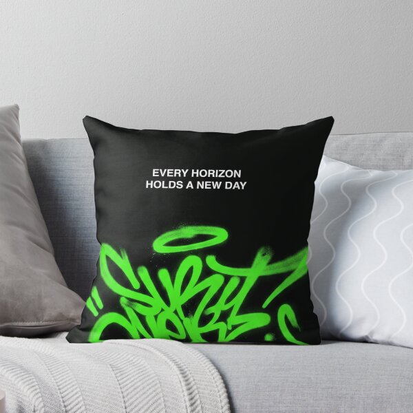 Item preview, Every Horizon Holds A New Day - Neon Green Graffiti Streetwear designed and sold by alishairjanjua.