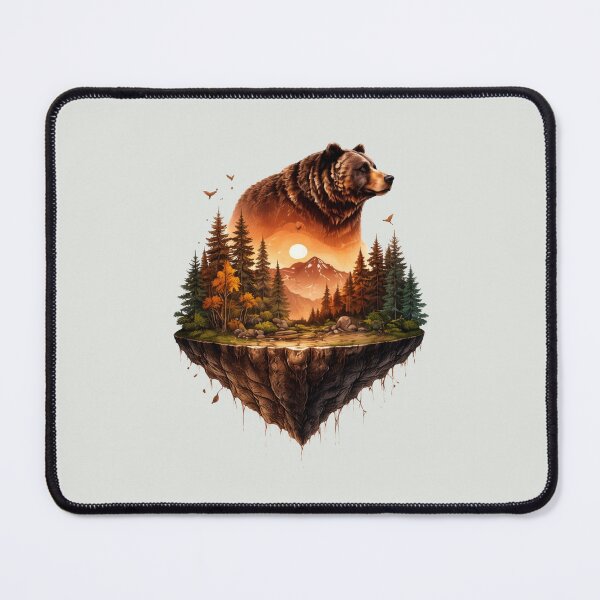 Item preview, vintage bear nature art designed and sold by stikrusak.