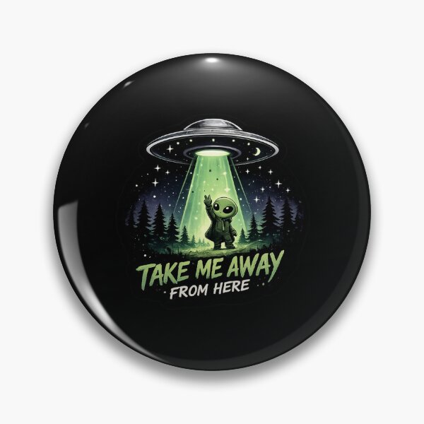 Item preview, Take Me Away Alien UFO Design designed and sold by TheZyro.