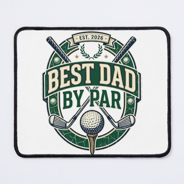 Item preview, Best Dad By Par Est 2026 Retro Golf designed and sold by PACS0011.