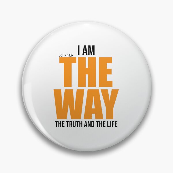 Item preview, I Am The Way The Truth And The Life – Christian Faith Typography T-Shirt Design designed and sold by CrossCrafted.