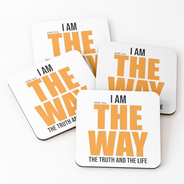 Item preview, I Am The Way The Truth And The Life – Christian Faith Typography T-Shirt Design designed and sold by CrossCrafted.