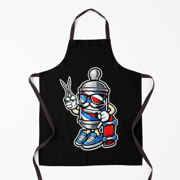 Item preview, Funny Barber Mascot Cartoon Character Hair Stylist Design designed and sold by msaloyach.
