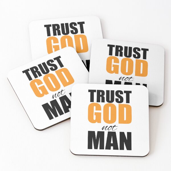 Item preview, Trust God Not Man – Christian Faith Typography T-Shirt Design designed and sold by CrossCrafted.