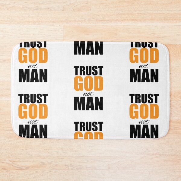 Item preview, Trust God Not Man – Christian Faith Typography T-Shirt Design designed and sold by CrossCrafted.