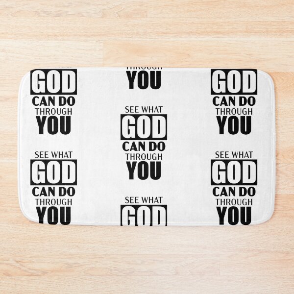 Item preview, See What God Can Do Through You – Christian Faith Typography T-Shirt Design designed and sold by CrossCrafted.