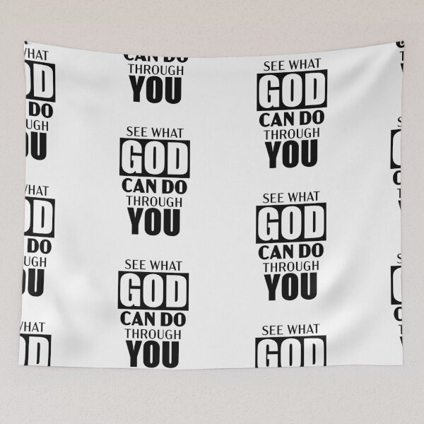 Item preview, See What God Can Do Through You – Christian Faith Typography T-Shirt Design designed and sold by CrossCrafted.